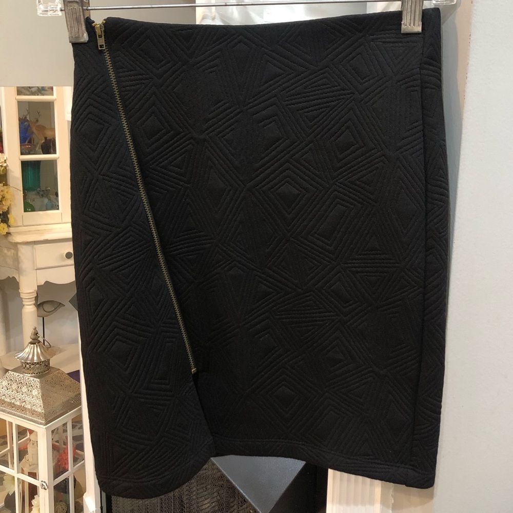 NEW Vintage Y2K Monteau Pencil Zipper Textured Mini Skirt